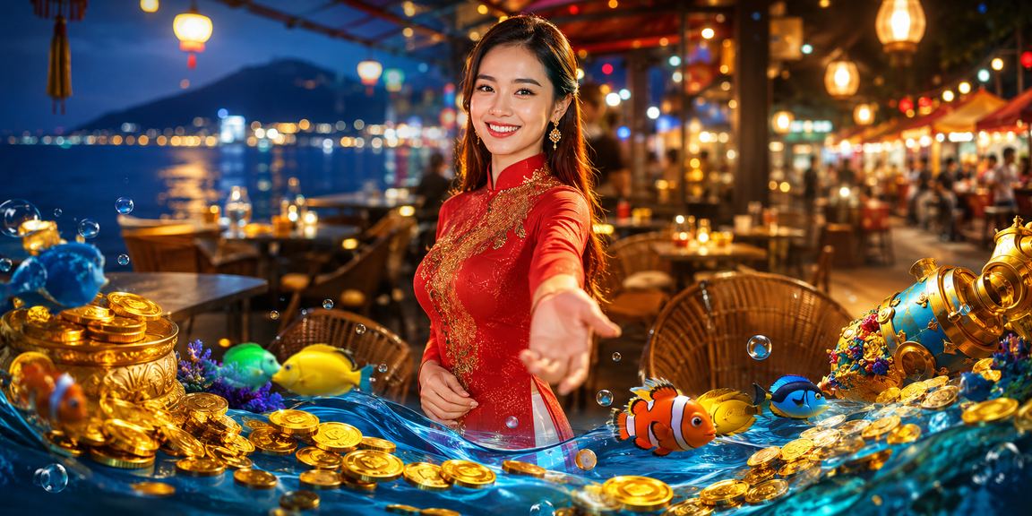 Người phụ nữ mặc áo dài kiểm tra ưu đãi cá cược tại Vũng Tàu buổi sáng